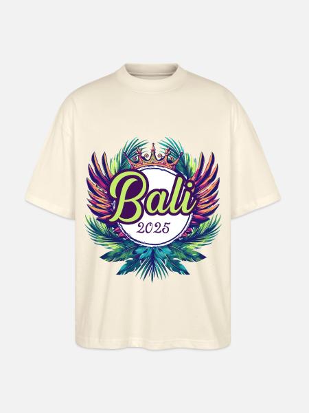 Bali 2025 Team - Stanley/Stella Oversized Unisex Organic T-shirt Blaster 2.0 - soft Ecru