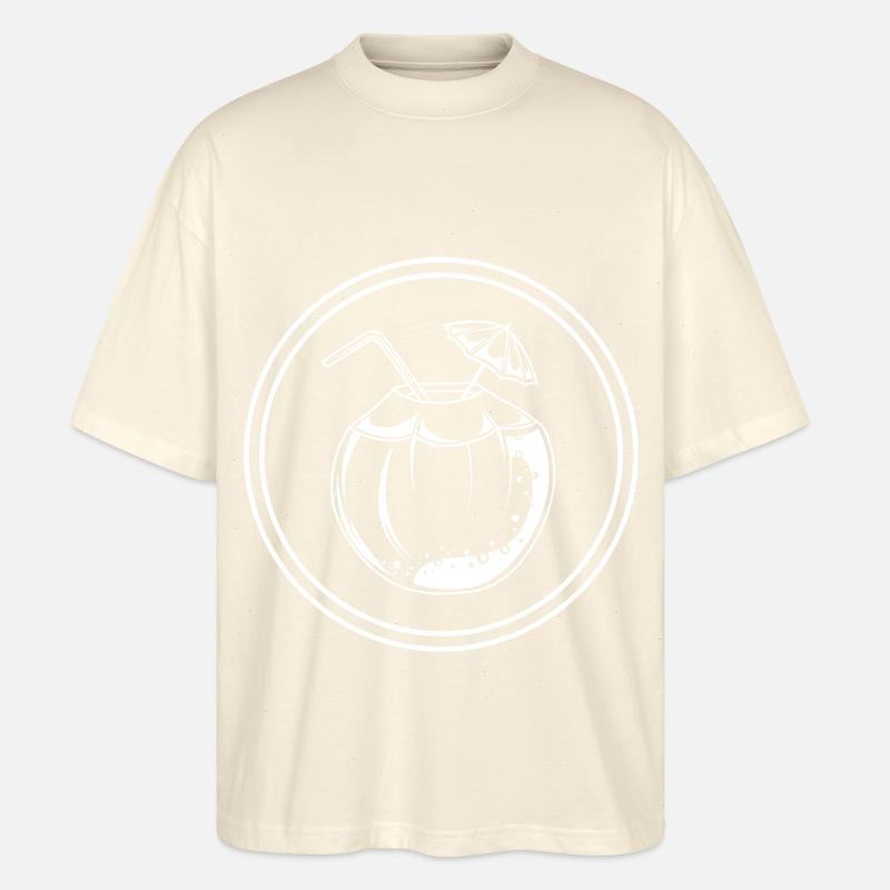 Kokos Icon Symbol - Stanley/Stella Oversized Unisex Bio T-Shirt Blaster 2.0 - Natur