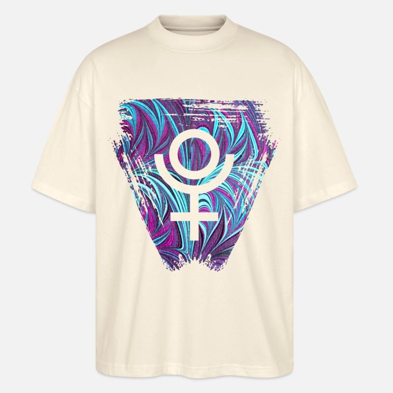 pluto e 74 - Stanley/Stella Oversized Unisex Bio T-Shirt Blaster 2.0 - Natur