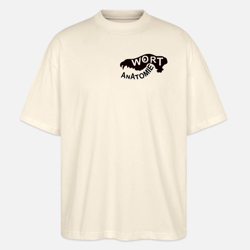 Wort Anatomie Logo - Stanley/Stella Oversized Unisex Bio T-Shirt Blaster 2.0 - Natur
