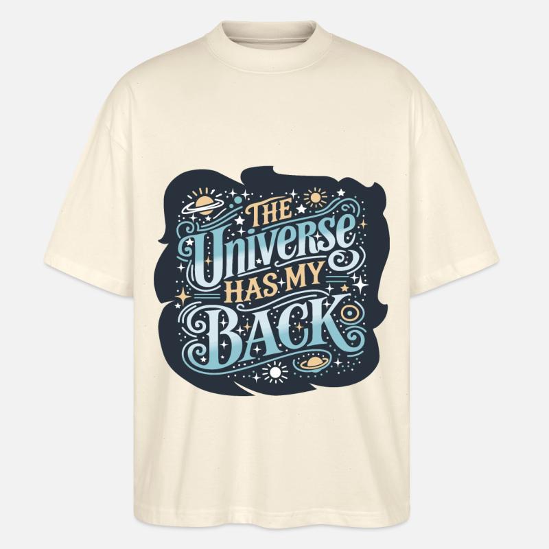 Das Universum - Stanley/Stella Oversized Unisex Bio T-Shirt Blaster 2.0 - Natur