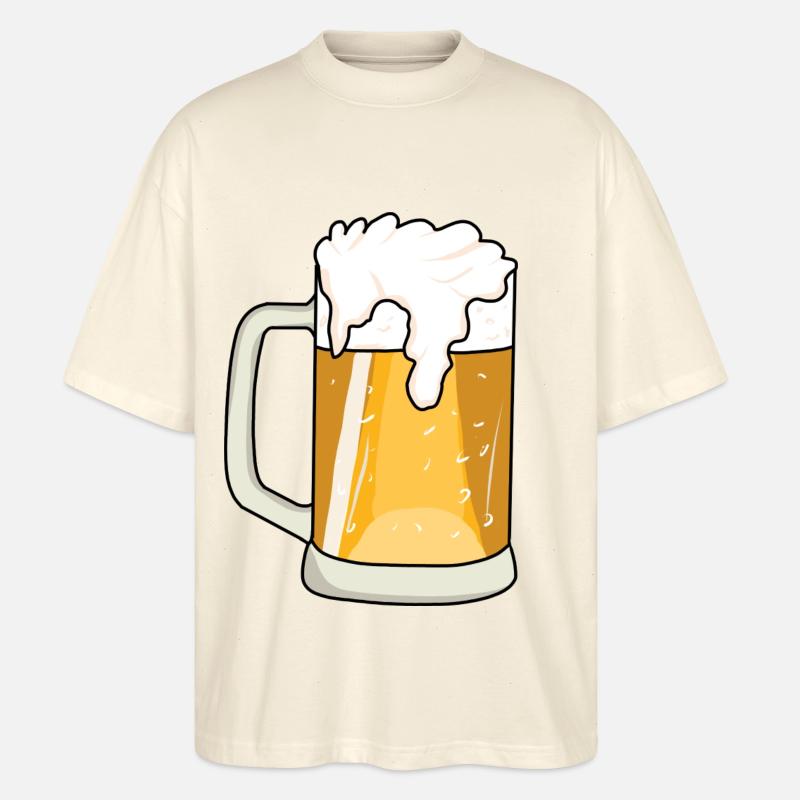Bier - Stanley/Stella Oversized Unisex Bio T-Shirt Blaster 2.0 - Natur