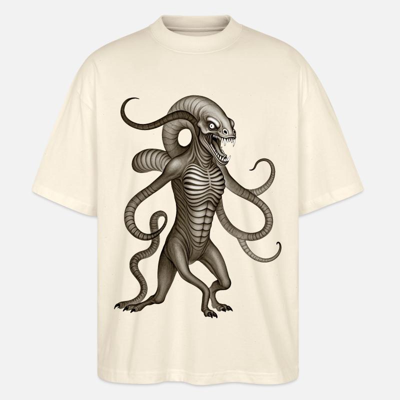 BUG #7 – dunkle Hölle - Stanley/Stella Oversized Unisex Bio T-Shirt Blaster 2.0 - Natur