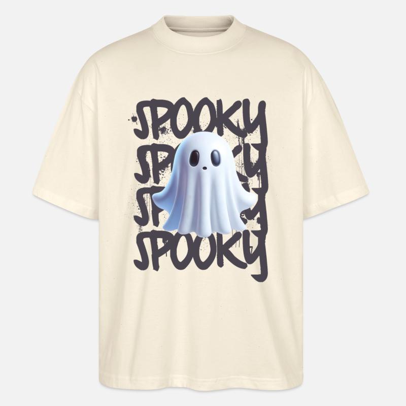 Spooky Ghost Geist Halloween - Stanley/Stella Oversized Unisex Bio T-Shirt Blaster 2.0 - Natur