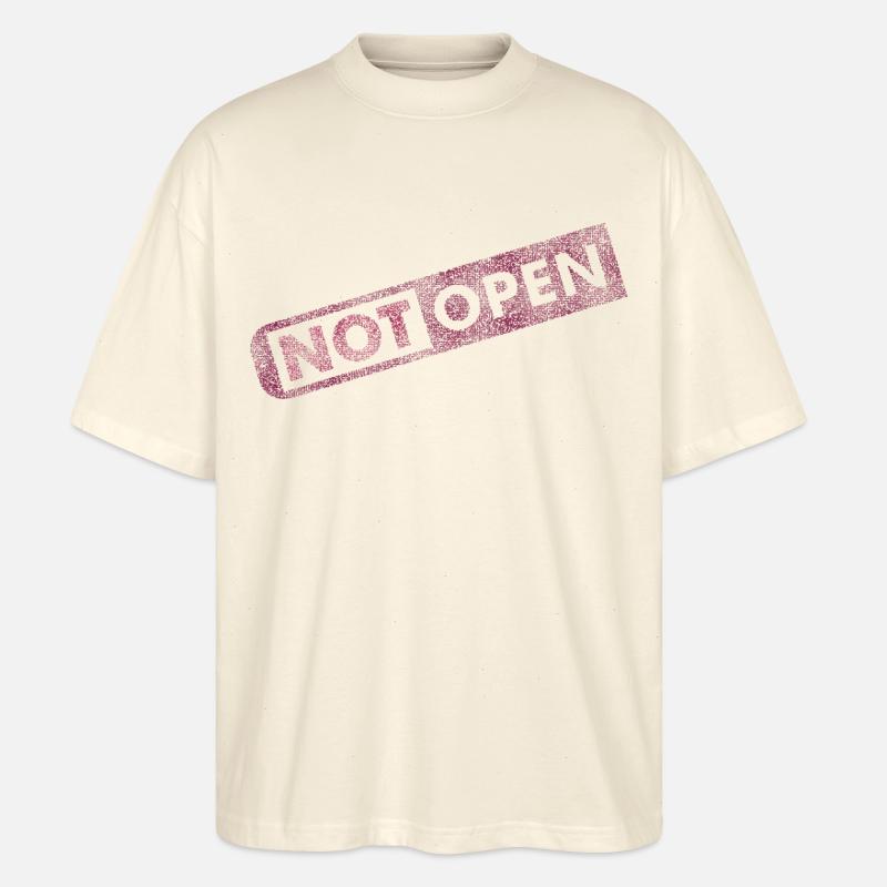 Modern Retro Not Open - Stanley/Stella Oversized Unisex Bio T-Shirt Blaster 2.0 - Natur