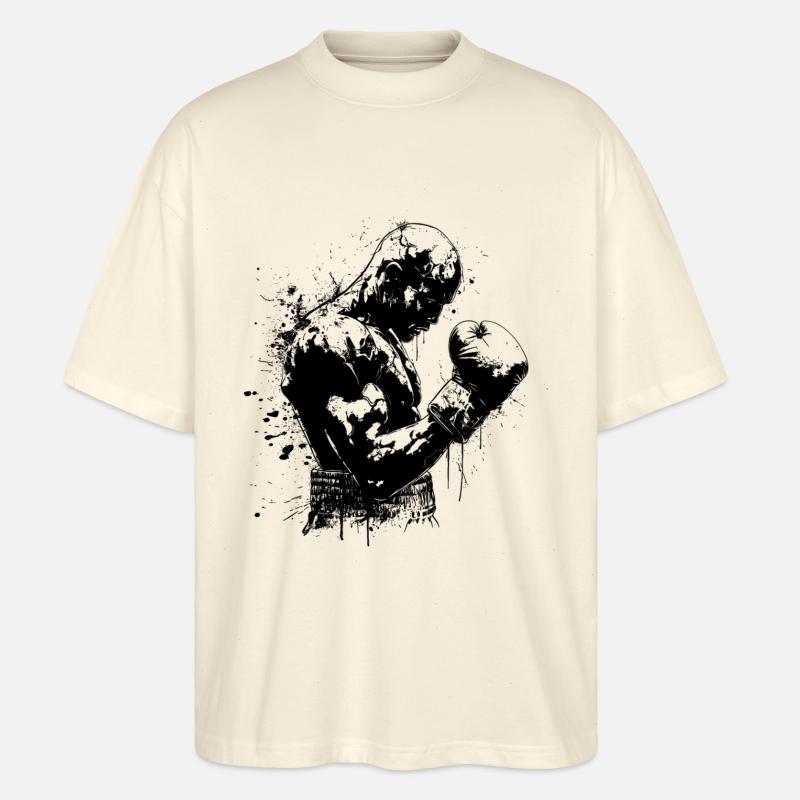 Boxe Boxe Ring Boxe - T-shirt bio Blaster 2.0 coupe oversize Stanley/Stella Unisexe - écru doux