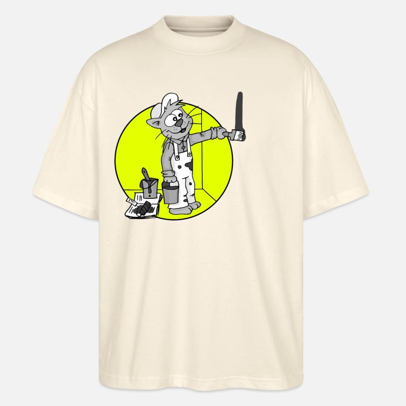 Beruf Maler Retro - Stanley/Stella Oversized Unisex Bio T-Shirt Blaster 2.0 - Natur