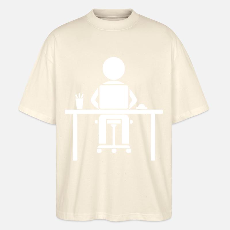 Arbeiter Computer Job - Stanley/Stella Oversized Unisex Bio T-Shirt Blaster 2.0 - Natur
