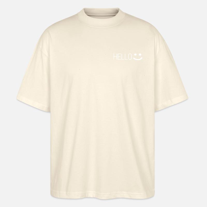 Hello - Stanley/Stella Oversized Unisex Bio T-Shirt Blaster 2.0 - Natur
