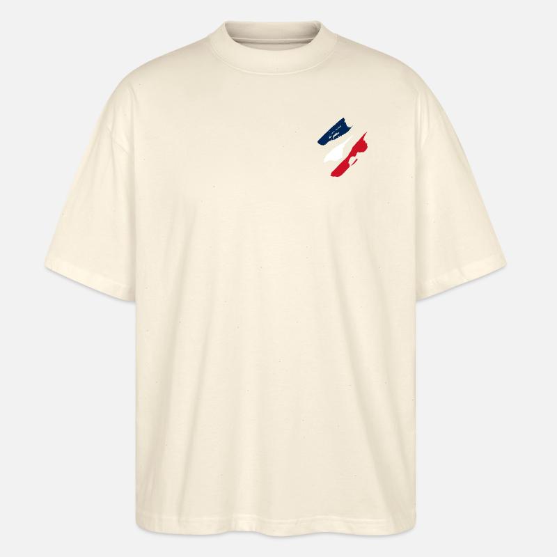 Frankreich - Stanley/Stella Oversized Unisex Bio T-Shirt Blaster 2.0 - Natur
