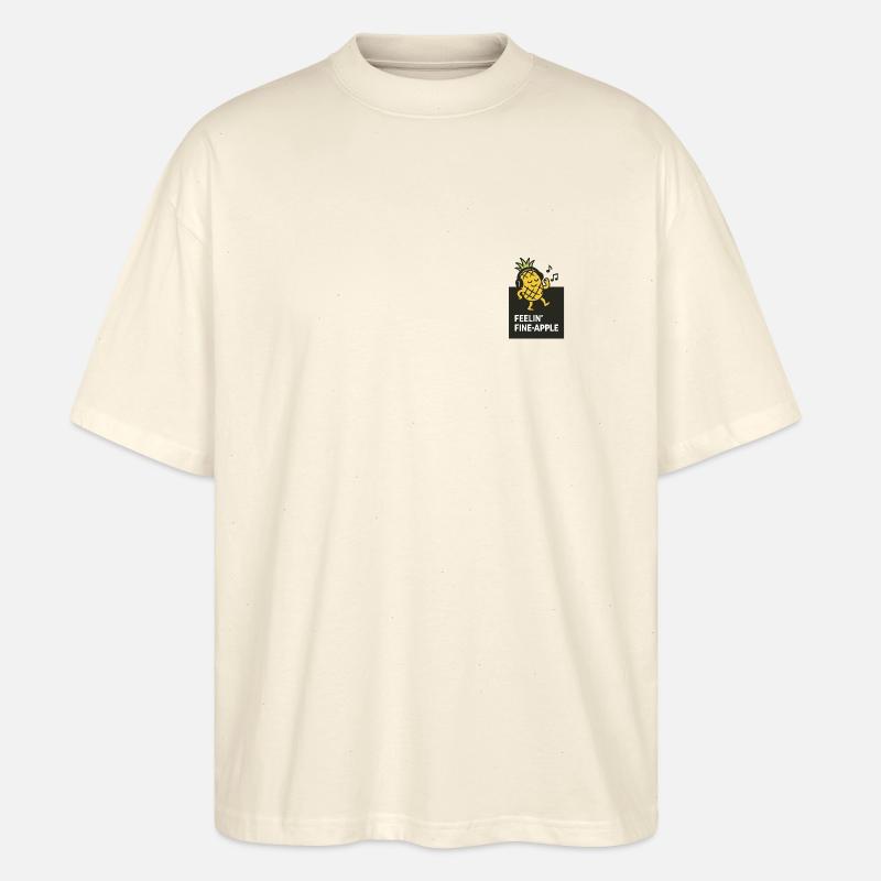 Ananas - Stanley/Stella Oversized Unisex Bio T-Shirt Blaster 2.0 - Natur