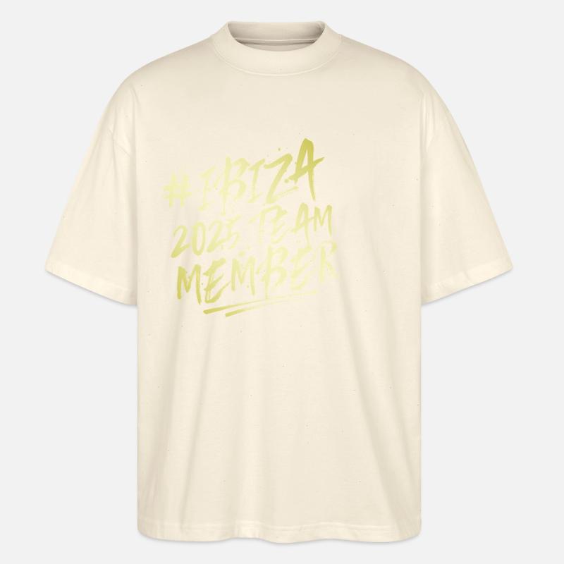 Ibiza 2025 Team - Stanley/Stella Oversized Unisex Bio T-Shirt Blaster 2.0 - Natur