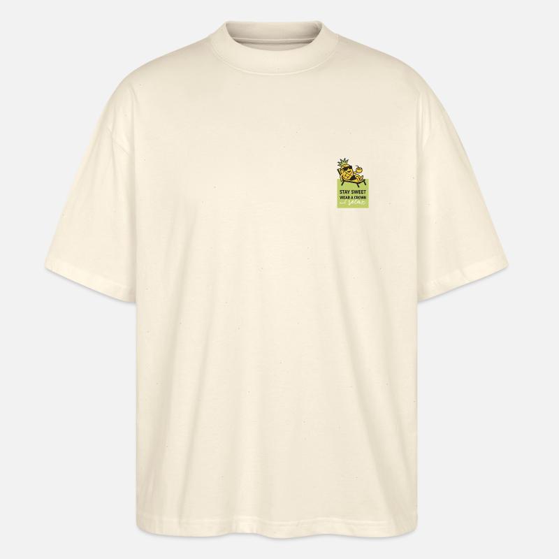 Ananas - Stanley/Stella Oversized Unisex Bio T-Shirt Blaster 2.0 - Natur