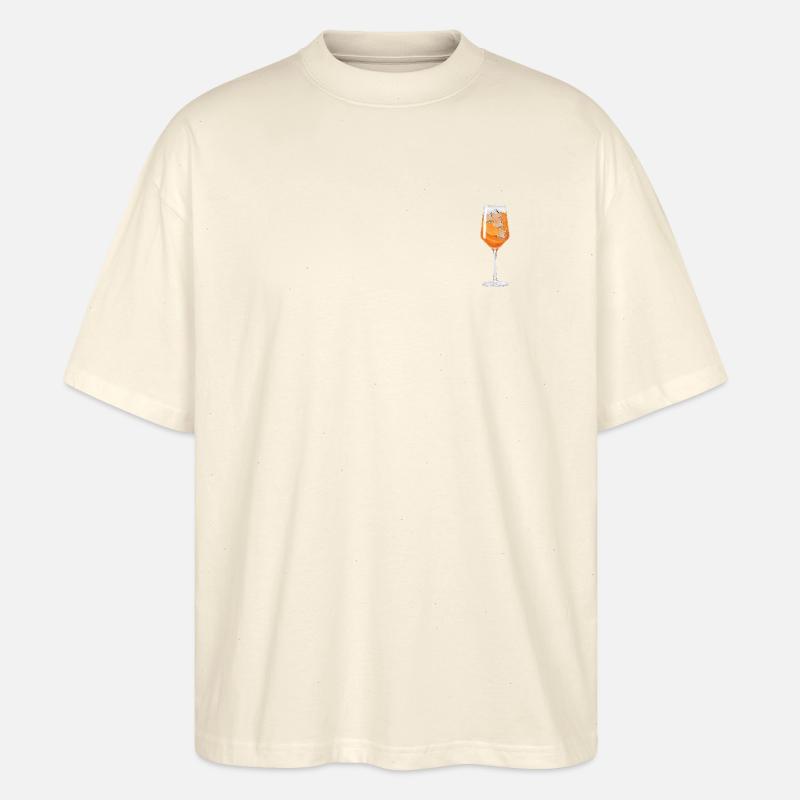 Spritz Glas Aperölchen - Stanley/Stella Oversized Unisex Bio T-Shirt Blaster 2.0 - Natur