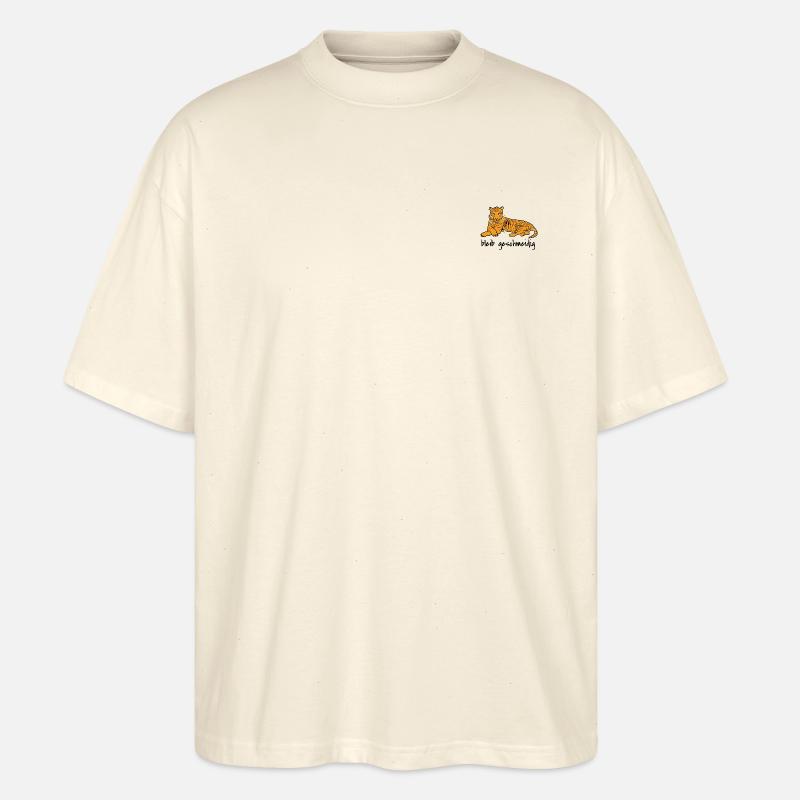 Geschmeidiger Tiger - Calm down - Stanley/Stella Oversized Unisex Bio T-Shirt Blaster 2.0 - Natur