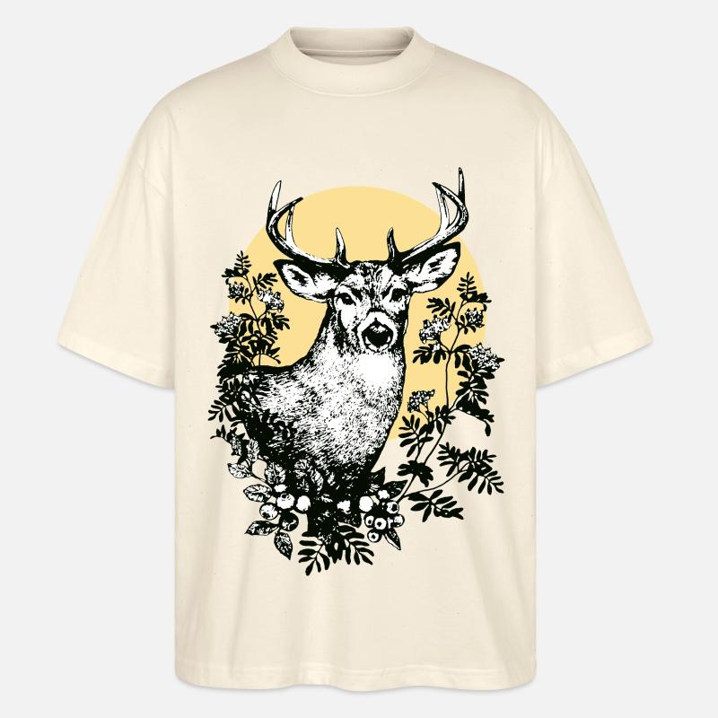 Hirsch - Stanley/Stella Oversized Unisex Bio T-Shirt Blaster 2.0 - Natur