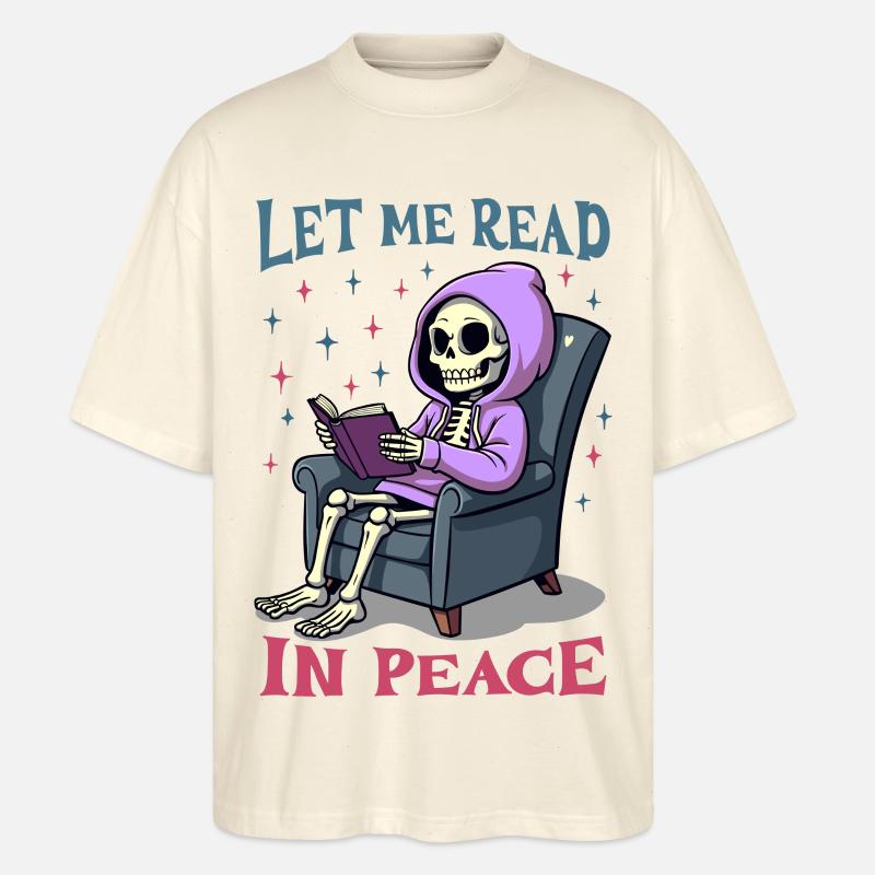 Lass mich in Ruhe lesen - Stanley/Stella Oversized Unisex Bio T-Shirt Blaster 2.0 - Natur