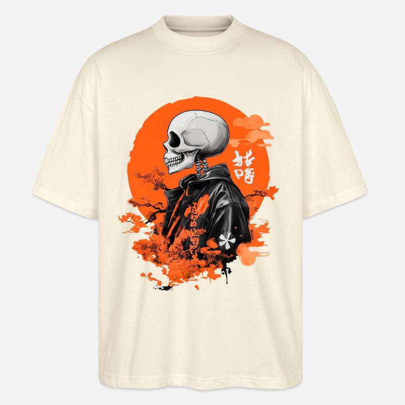Kimono Skeleton - Stanley/Stella Oversized Unisex Bio T-Shirt Blaster 2.0 - Natur