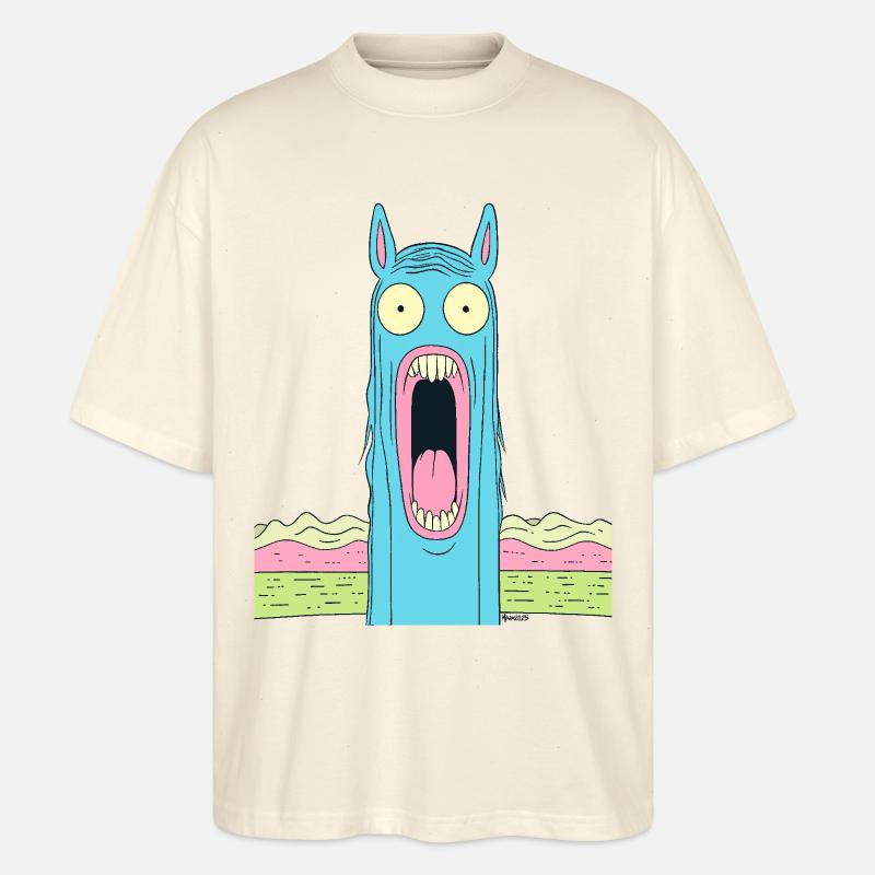 Cheval pleureur - T-shirt bio Blaster 2.0 coupe oversize Stanley/Stella Unisexe - écru doux