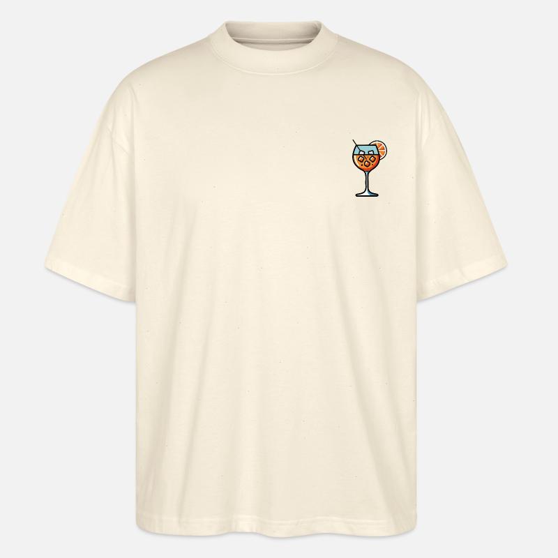 Aperölchen Spritz Cocktail - Stanley/Stella Oversized Unisex Bio T-Shirt Blaster 2.0 - Natur