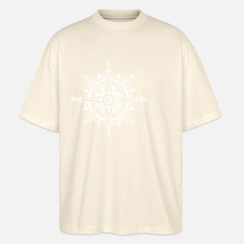 Compass Symbol - Stanley/Stella Oversized Unisex Bio T-Shirt Blaster 2.0 - Natur