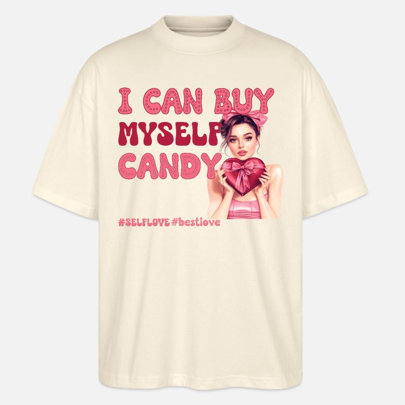 Saint-Valentin Amour de soi - T-shirt bio Blaster 2.0 coupe oversize Stanley/Stella Unisexe - écru doux
