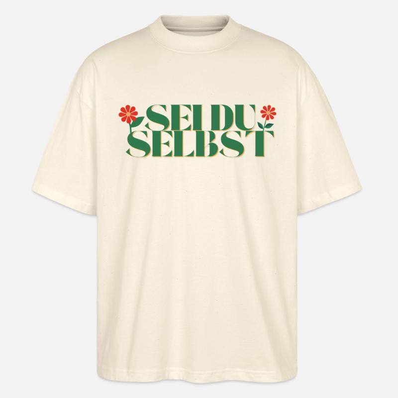 Soyez VOUS-MÊME - Fleurs - T-shirt bio Blaster 2.0 coupe oversize Stanley/Stella Unisexe - écru doux