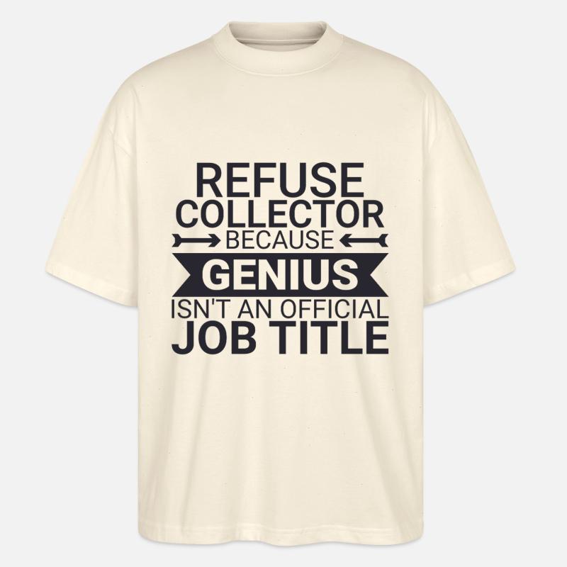 Refuse collector Genius - Stanley/Stella Oversized Unisex Bio T-Shirt Blaster 2.0 - Natur