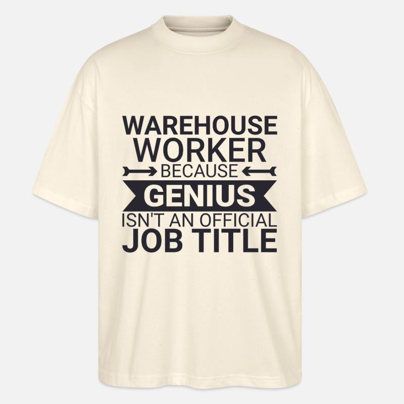 Warehouse Worker Genius - Stanley/Stella Oversized Unisex Bio T-Shirt Blaster 2.0 - Natur