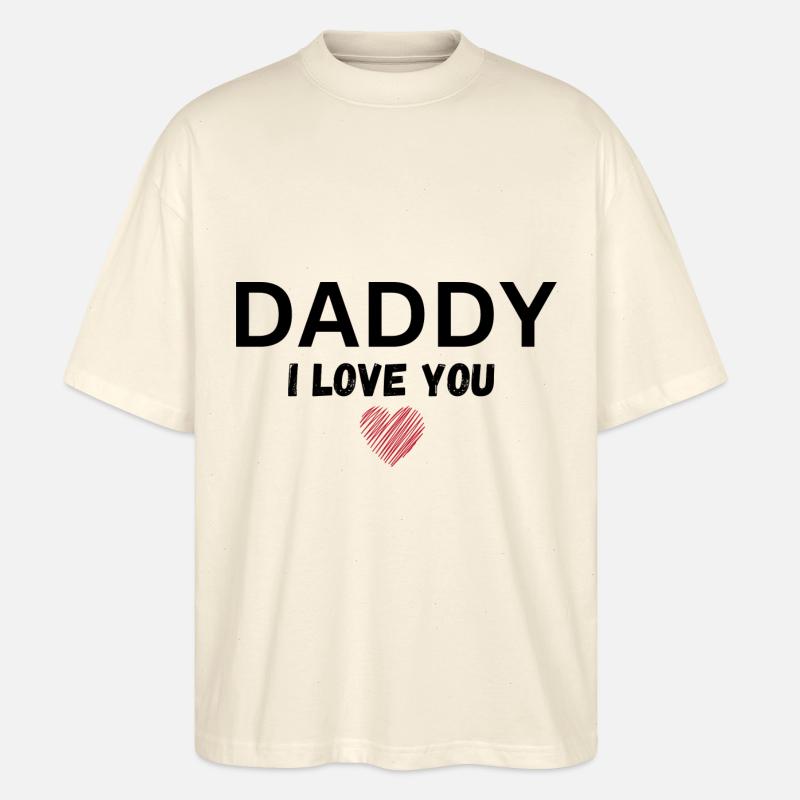 Papa je t’aime - T-shirt bio Blaster 2.0 coupe oversize Stanley/Stella Unisexe - écru doux