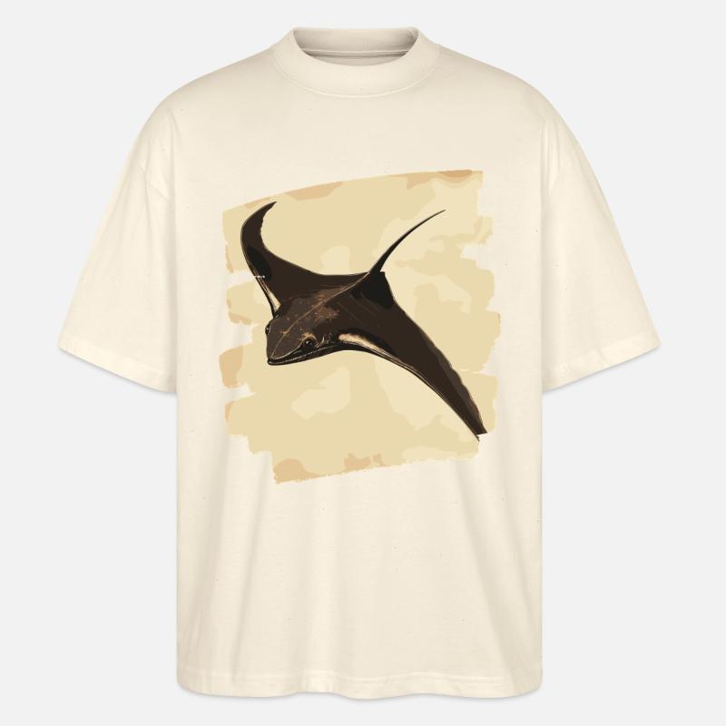 Manta Rochen Retro - Stanley/Stella Oversized Unisex Bio T-Shirt Blaster 2.0 - Natur