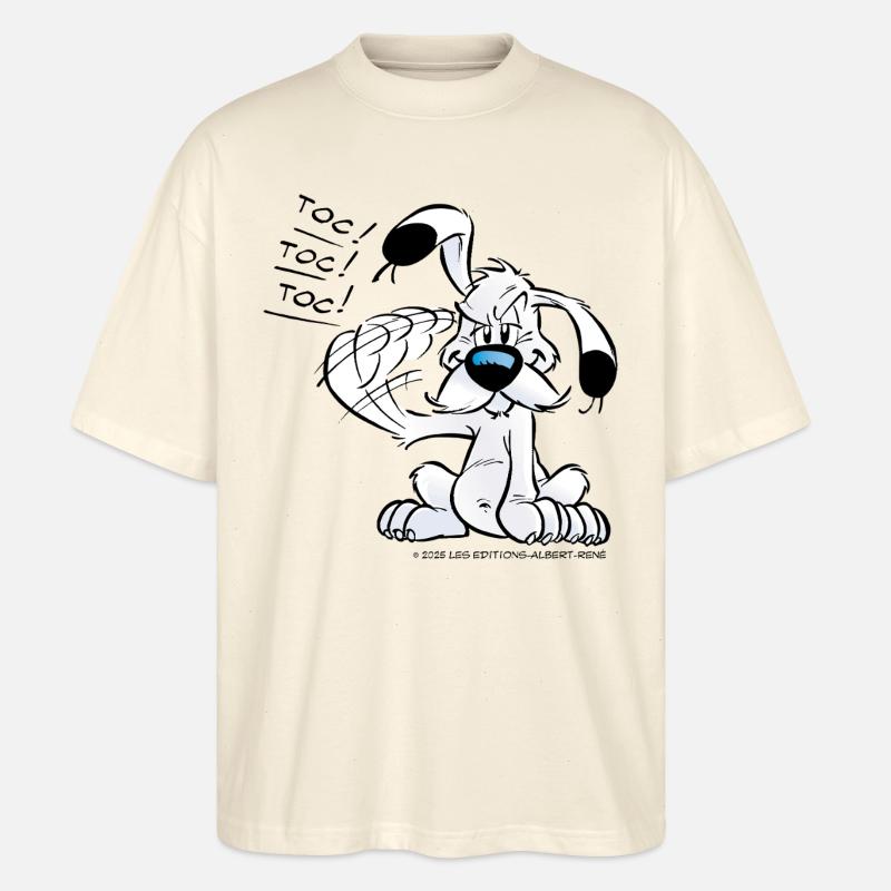 Astérix & Obélix Idéfix Frappe Toc Toc Toc - T-shirt bio Blaster 2.0 coupe oversize Stanley/Stella Unisexe - écru doux