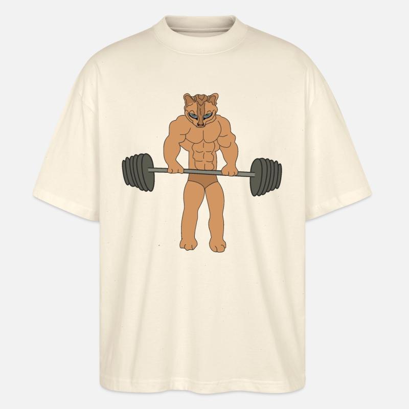 Bodybuilder - Stanley/Stella Oversized Unisex Bio T-Shirt Blaster 2.0 - Natur