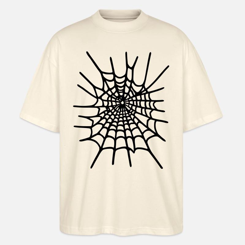Spinnennetz Halloween - Stanley/Stella Oversized Unisex Bio T-Shirt Blaster 2.0 - Natur