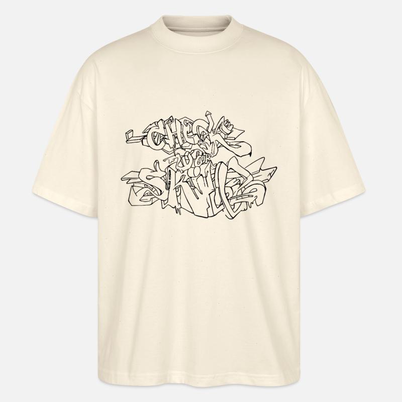 CHECK YOUR SKILLS - Stanley/Stella Oversized Unisex Bio T-Shirt Blaster 2.0 - Natur