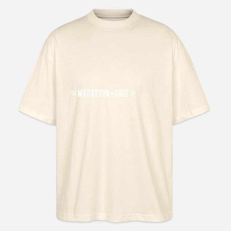 Marathon 2025 - T-shirt bio Blaster 2.0 coupe oversize Stanley/Stella Unisexe - écru doux