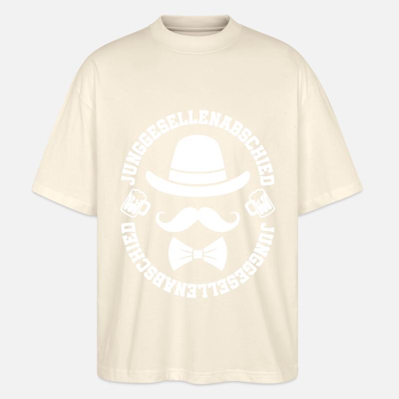 Junggesellenabschied Polterabend - Stanley/Stella Oversized Unisex Bio T-Shirt Blaster 2.0 - Natur