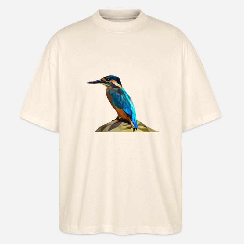 Eisvogel - Stanley/Stella Oversized Unisex Bio T-Shirt Blaster 2.0 - Natur