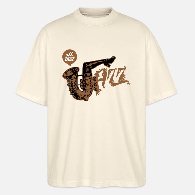 All that jazz - Stanley/Stella Oversized Unisex Bio T-Shirt Blaster 2.0 - Natur