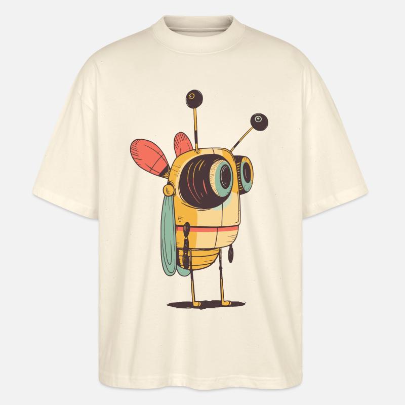 Grashüpfer - Stanley/Stella Oversized Unisex Bio T-Shirt Blaster 2.0 - Natur