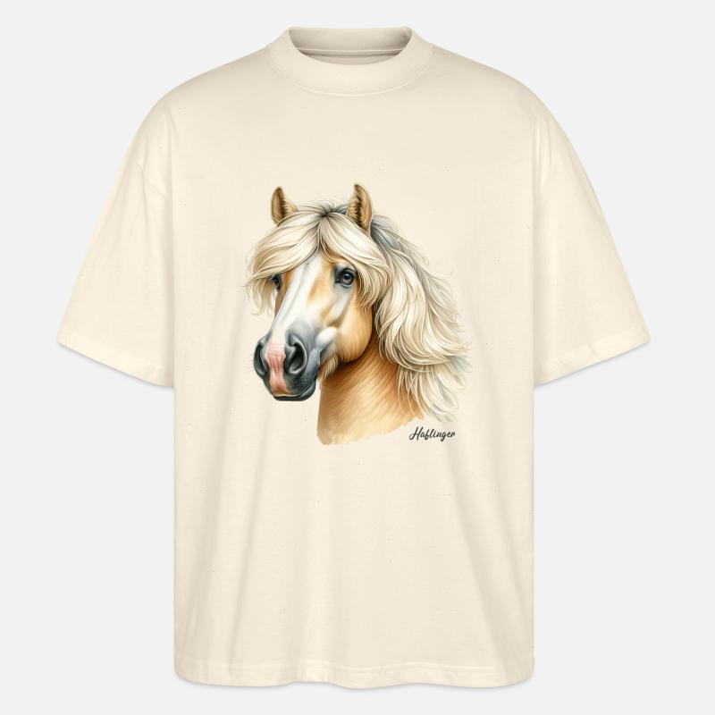 Haflinger - Stanley/Stella Oversized Unisex Bio T-Shirt Blaster 2.0 - Natur