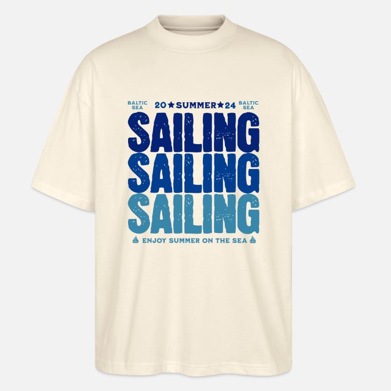 Sailing - Stanley/Stella Oversized Unisex Bio T-Shirt Blaster 2.0 - Natur