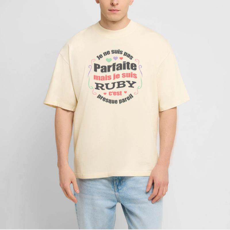 RUBY PARFAITE - PRENOM RUBY T-shirt bio Blaster 2.0 coupe oversize Stanley/Stella Unisexe