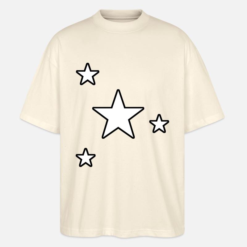 Sterne Gestirn Sternchen Geschenk Sternenhimmel - Stanley/Stella Oversized Unisex Bio T-Shirt Blaster 2.0 - Natur