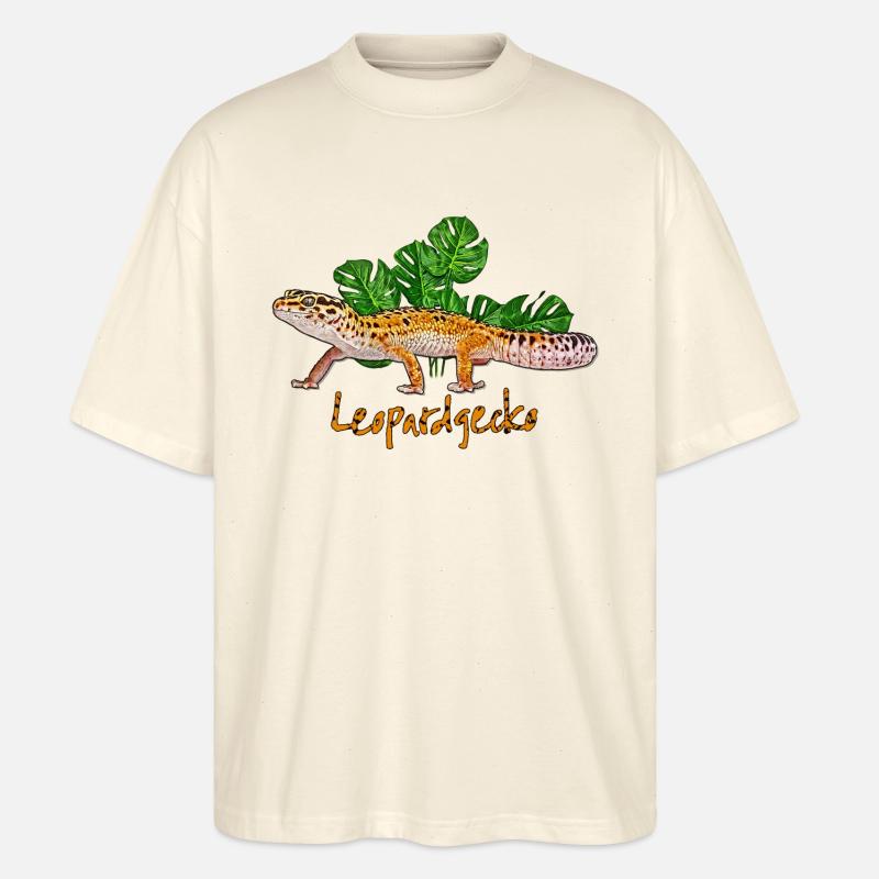 Leopardengecko - Stanley/Stella Oversized Unisex Bio T-Shirt Blaster 2.0 - Natur