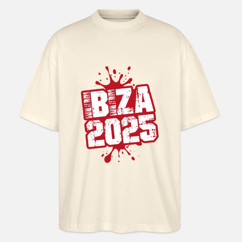 Ibiza 2025 Klecks - Stanley/Stella Oversized Unisex Bio T-Shirt Blaster 2.0 - Natur