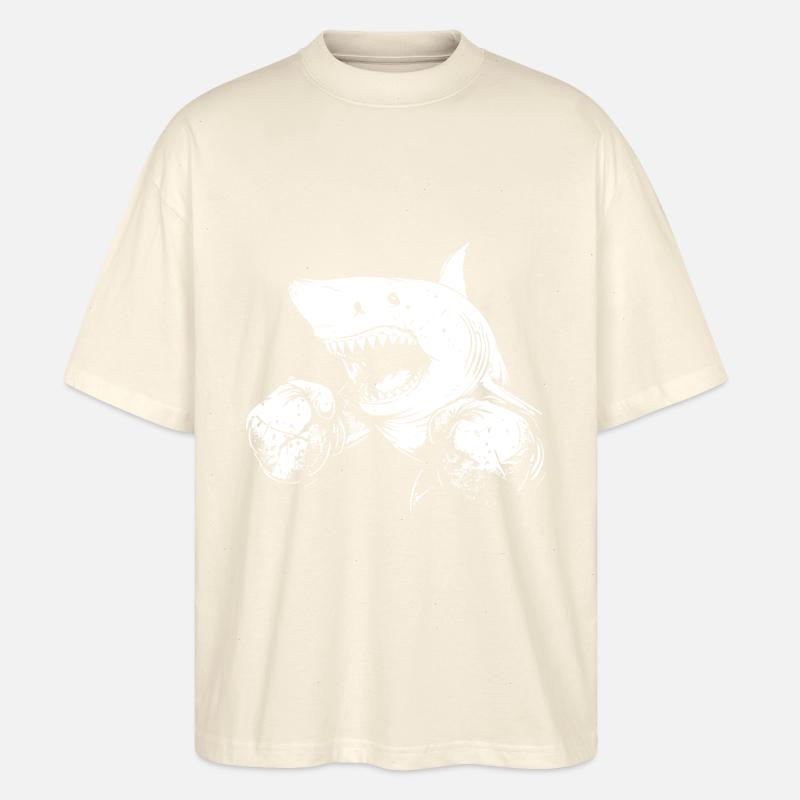 Shark Boxing Fighter MMA - T-shirt bio Blaster 2.0 coupe oversize Stanley/Stella Unisexe - écru doux