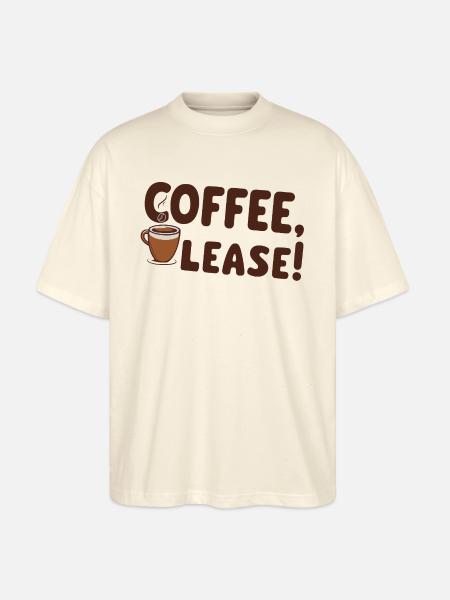 Coffee please - Stanley/Stella Oversized Unisex Bio T-Shirt Blaster 2.0 - Natur