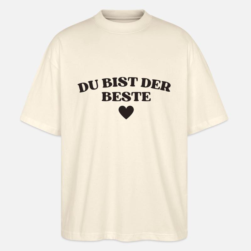 Du bist der Beste - Stanley/Stella Oversized Unisex Bio T-Shirt Blaster 2.0 - Natur