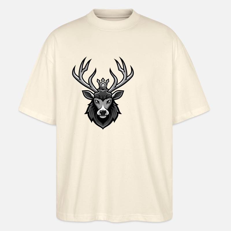 Hirsch Krone - Stanley/Stella Oversized Unisex Bio T-Shirt Blaster 2.0 - Natur